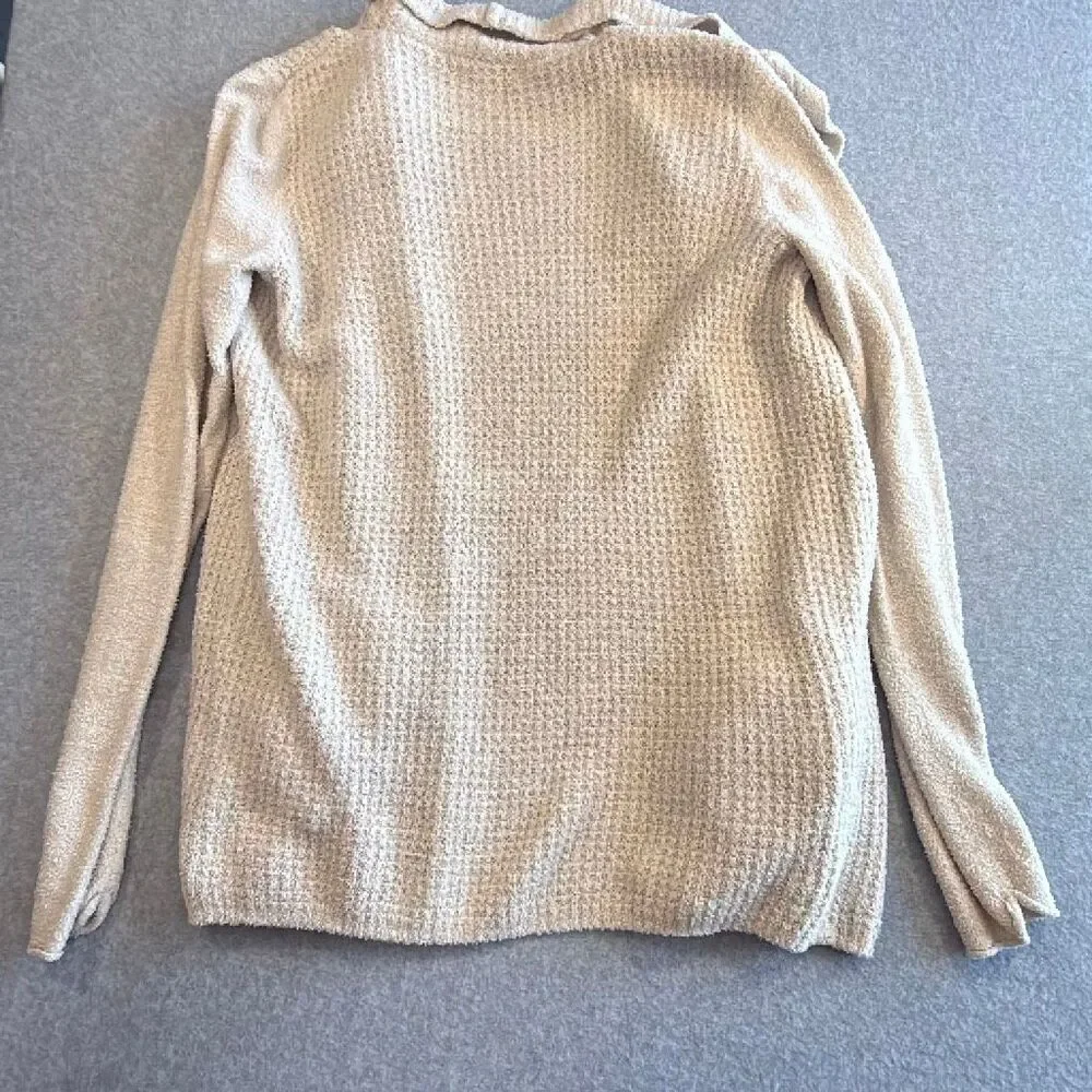 Barefoot Dreams CozyChic Lite Coastal Waffle Knit Cardigan Small